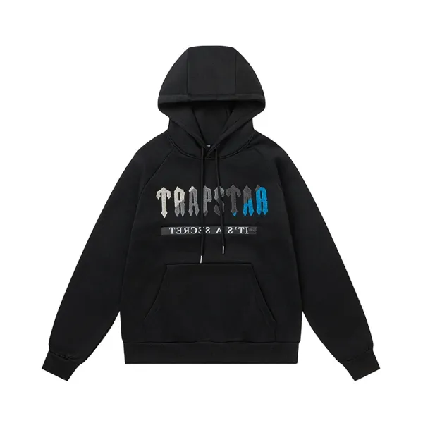 Trapstar Graphic Hoodie Black - 1