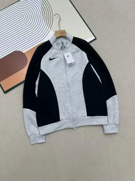 Nike Sportswear Heritage Full-Zip Hoodie Gray/Black - 1
