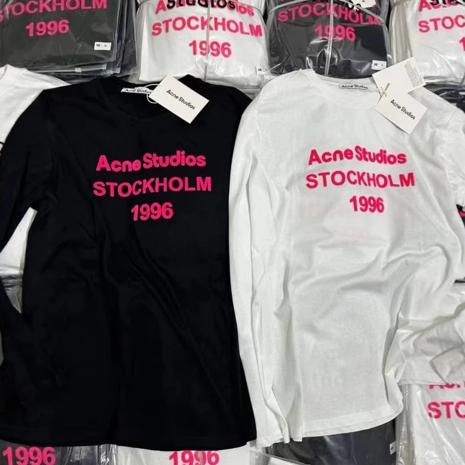 AC1996 Velvet Letter Long Sleeve T-Shirt