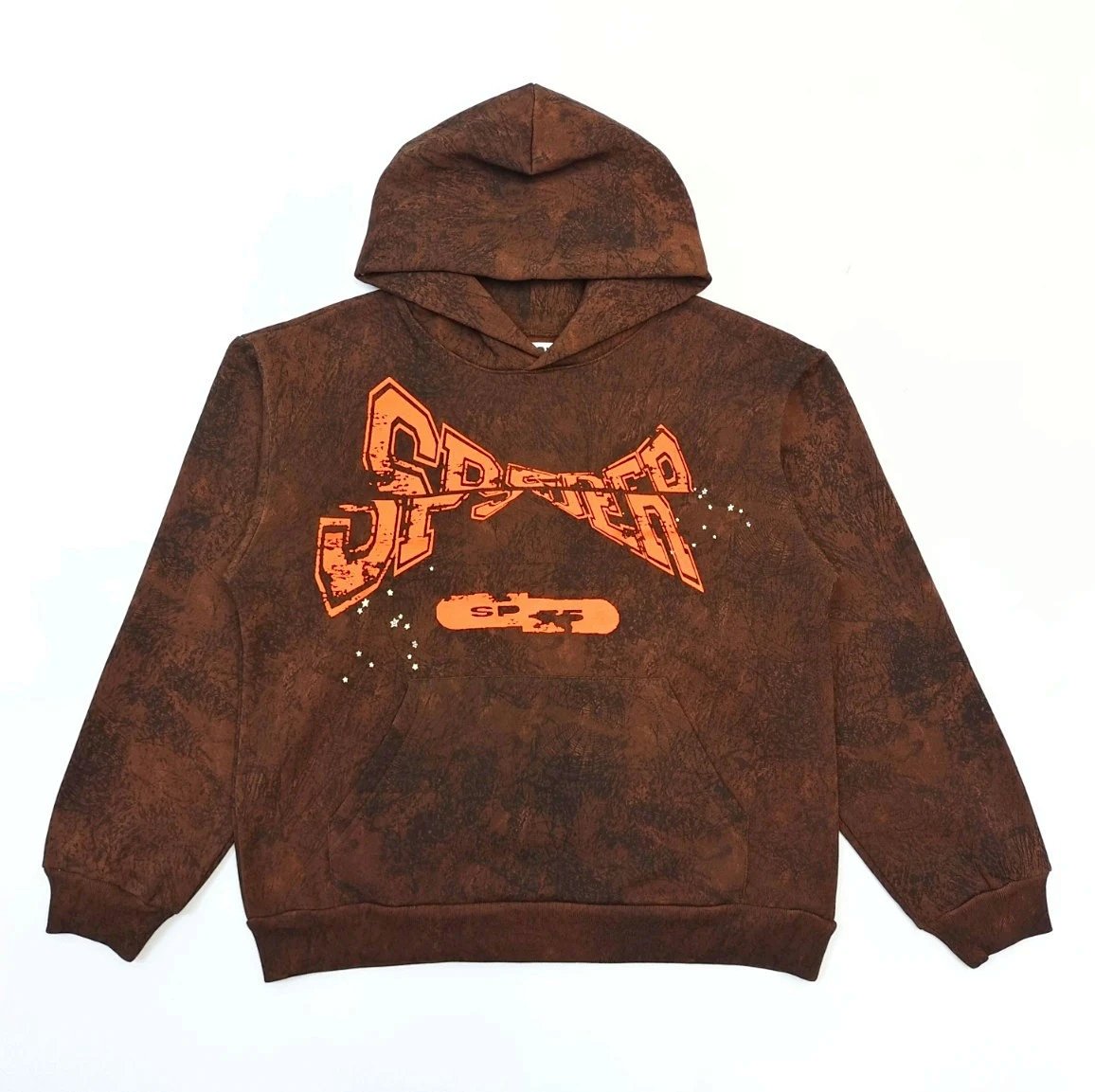 Design SPYDER Brown Acid Wash Hoodie product detail 2 in Litbuy spreadsheet finds