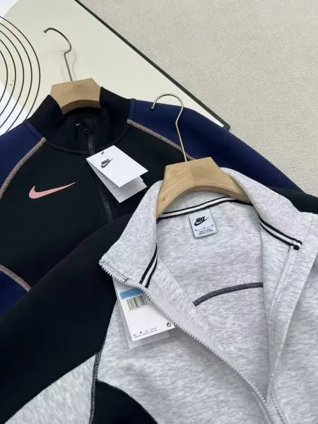 Nike Sportswear Heritage Track Jacket Purple and Navy Outerwear - 19