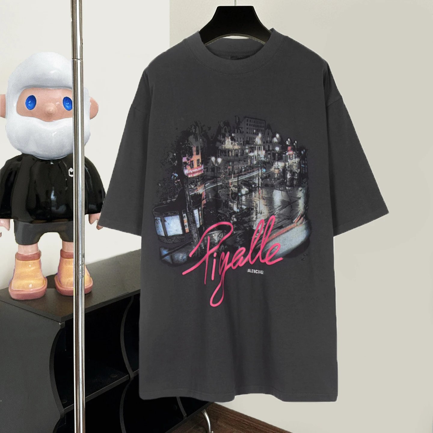 Paris Cityscape Water-Washed T-Shirt