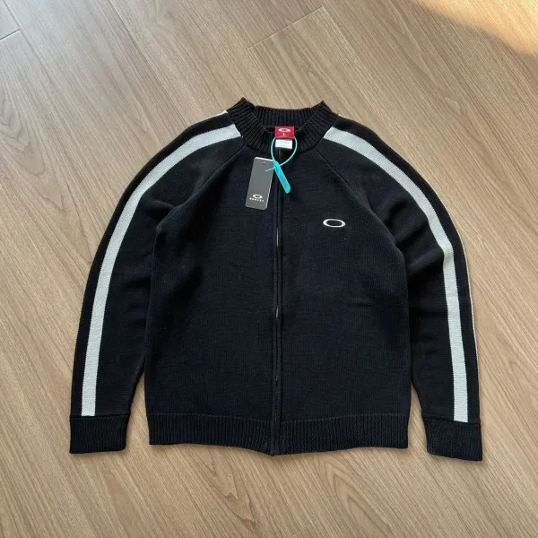 Oakley Knit Track Jacket Brown Beige - 7