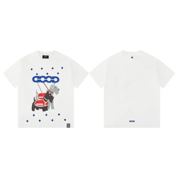 GOOD Goods Dog Print White T-Shirt - 1