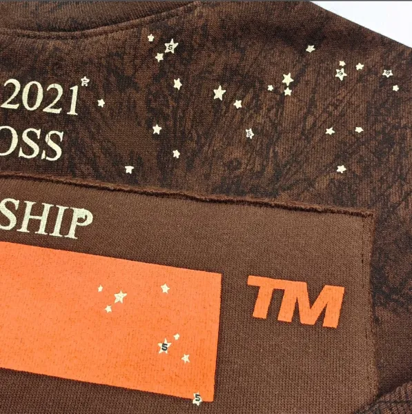 Spider Skateboards Distressed Brown Hoodie - 11