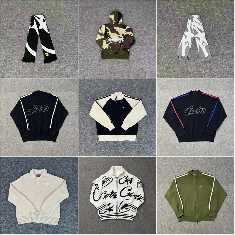 Corteiz Demon Island Embroidered Zip Cardigan