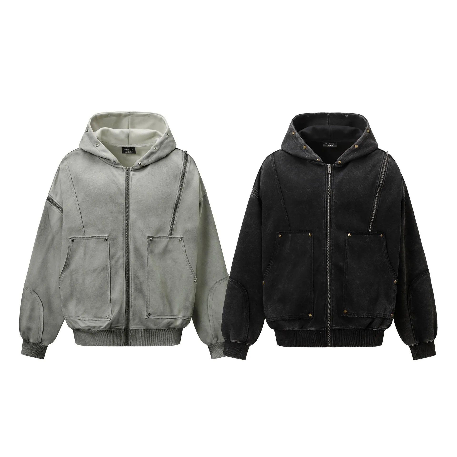 Vintage Washed Hooded Jacket