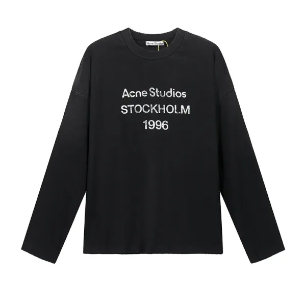 Acne Studios Stockholm 1996 Black Long-Sleeve T-Shirt - 1