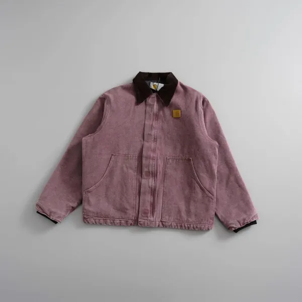 Carhartt WIP Detroit Jacket Dusty Rose Corduroy Jacket - 1