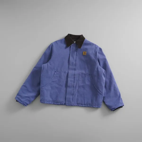 Carhartt WIP Active Jacket Purple Corduroy Collar Jacket - 1