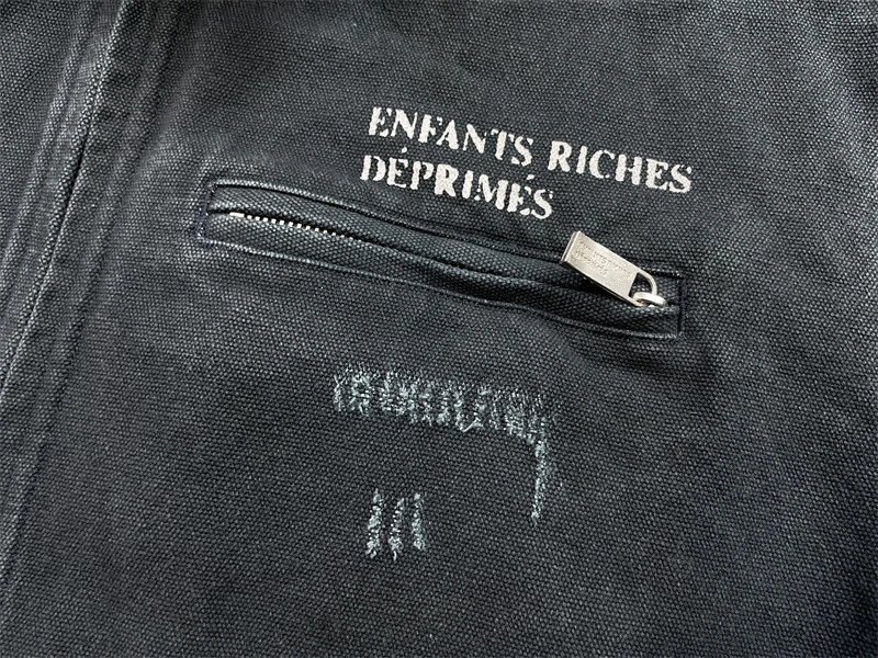 Enfants Riches Déprimés Distressed Black Workwear Jacket - 8
