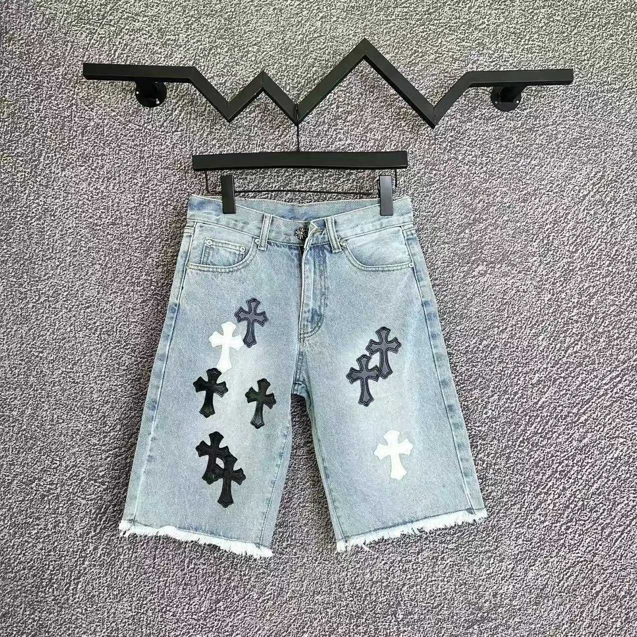 Chrome Hearts Cross Denim Shorts