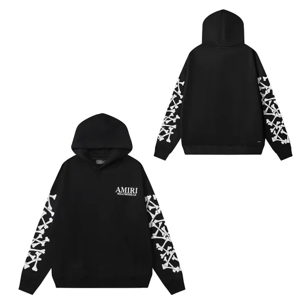 Amiri Rainbow Drip Hoodie Black - 14
