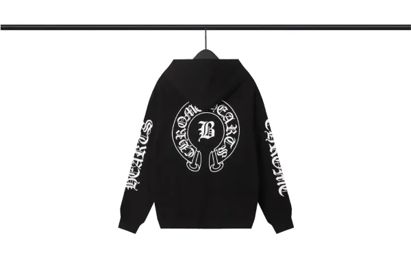 Chrome Hearts x Bape Black Hoodie - 1