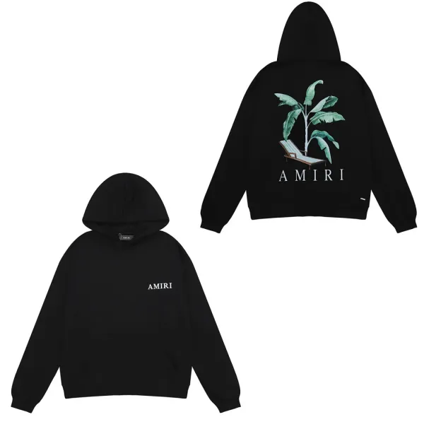 Amiri Banana Plant Hoodie Black - 1
