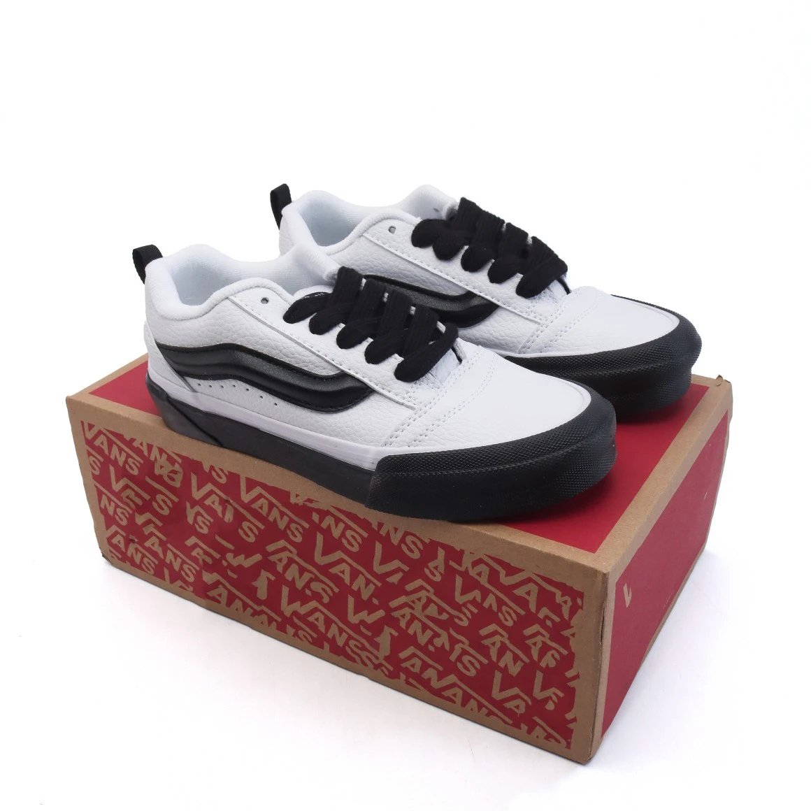 Vans Old Skool Black Red Suede Skate Shoes