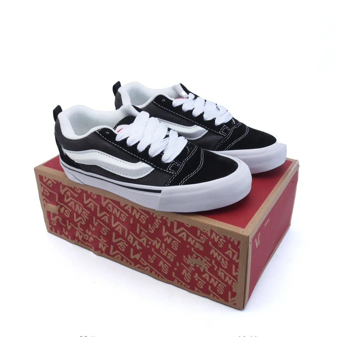 Vans Old Skool Black Red Suede Skate Shoes