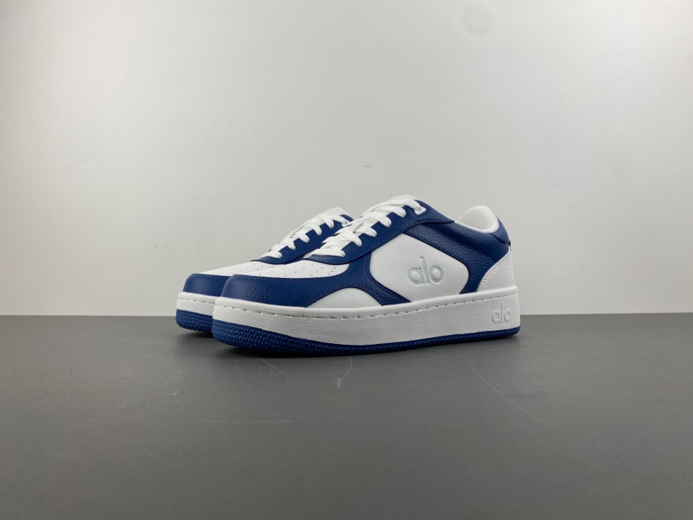 Alo Yoga Court Sneaker Navy and White Sneakers - 8