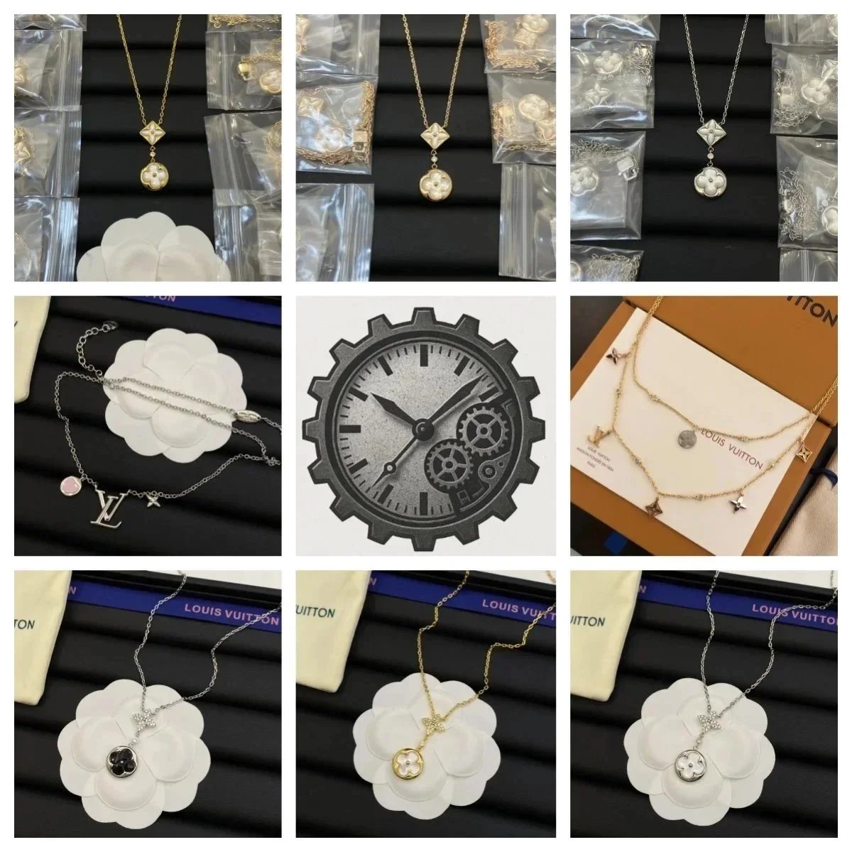 Louis Vuitton Flower Pendant Necklaces [40 styles]