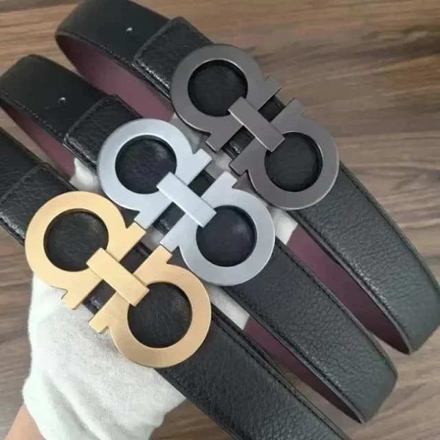 Unbranded Belts Double-ring buckle with embossed pattern product detail image 3