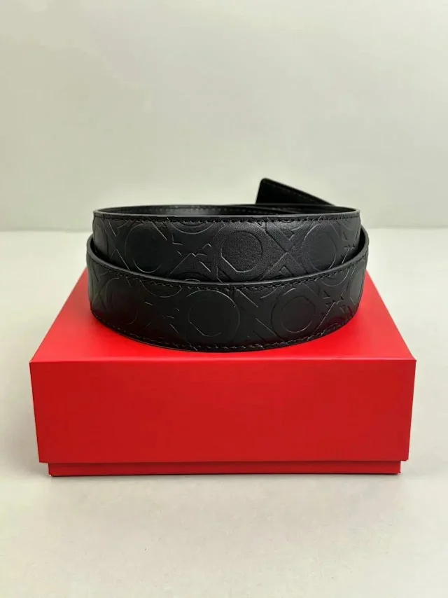 Unbranded Belts Double-ring buckle with embossed pattern product detail image 10