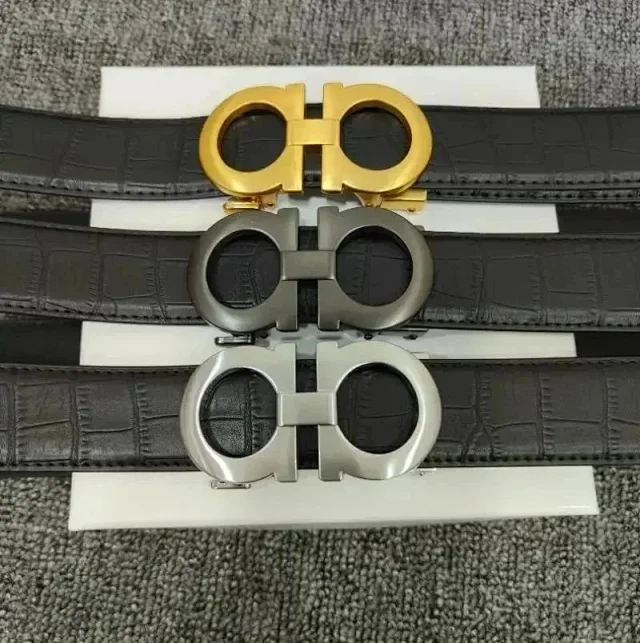 Unbranded Belts Double-ring buckle with embossed pattern product detail image 4