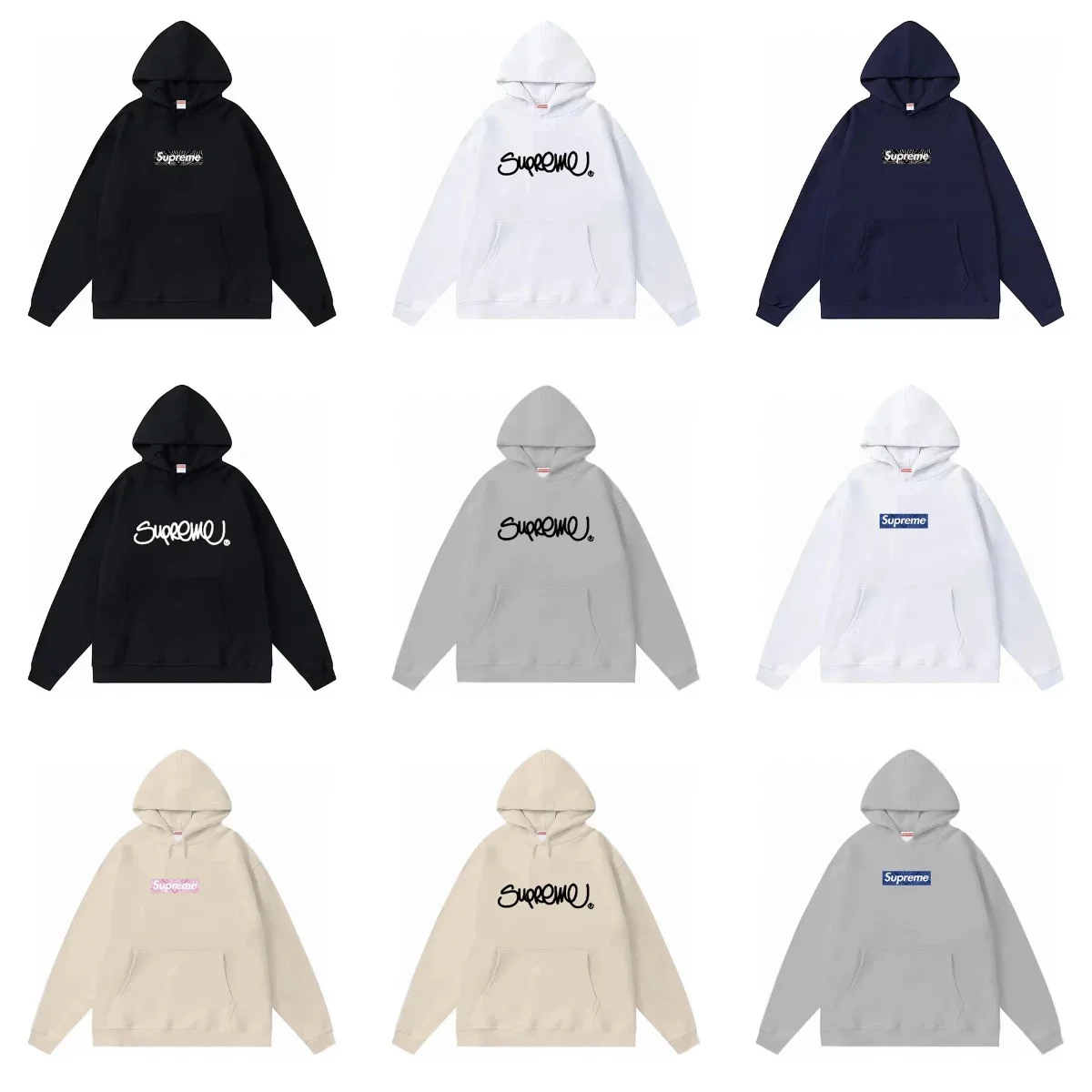 Supreme Lettering Print Hoodie