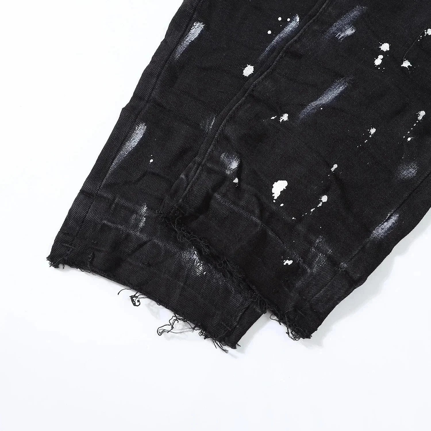 Philipp Plein Metallic Silver Distressed Skinny Jeans - 9