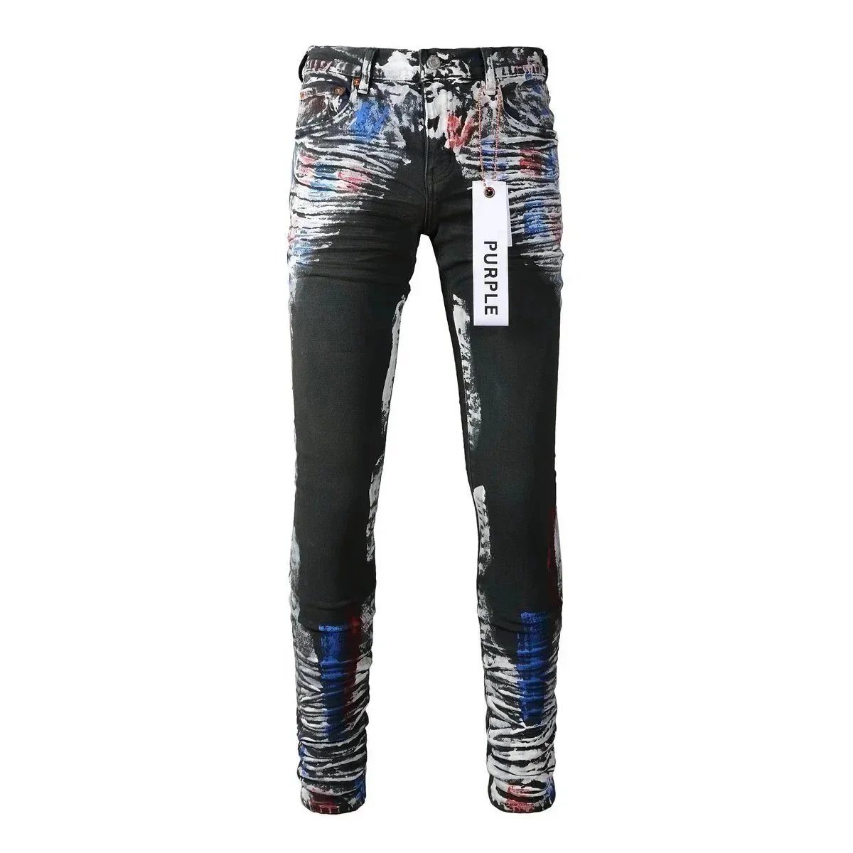 Philipp Plein Metallic Silver Distressed Skinny Jeans - 10