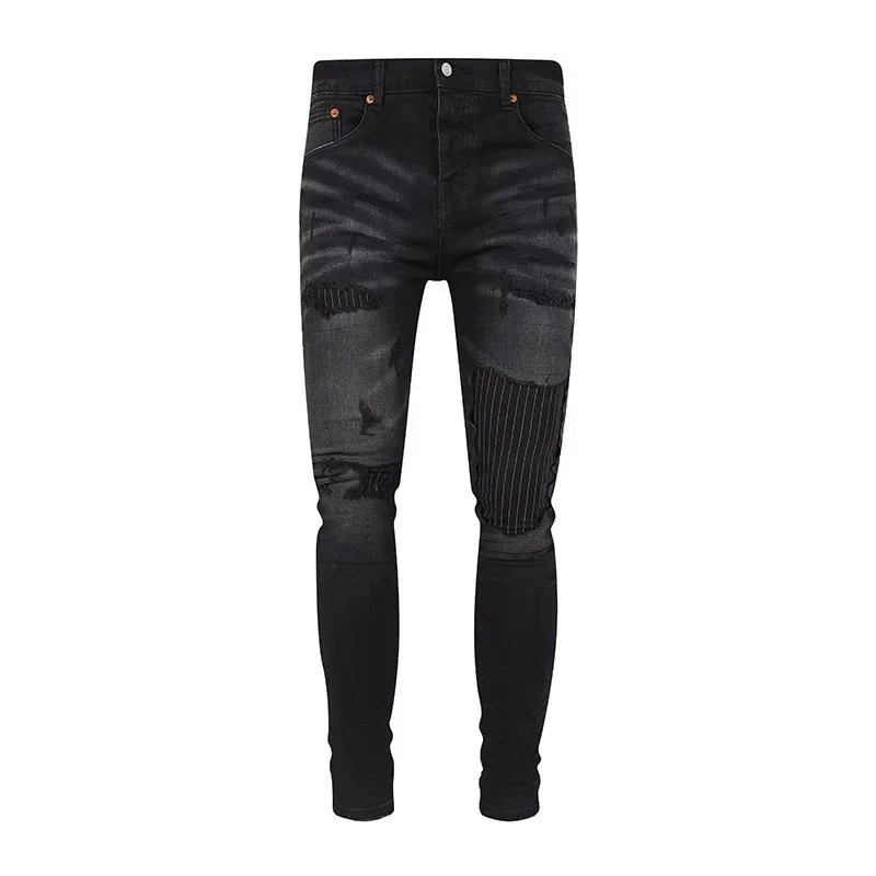 Philipp Plein Metallic Silver Distressed Skinny Jeans - 18