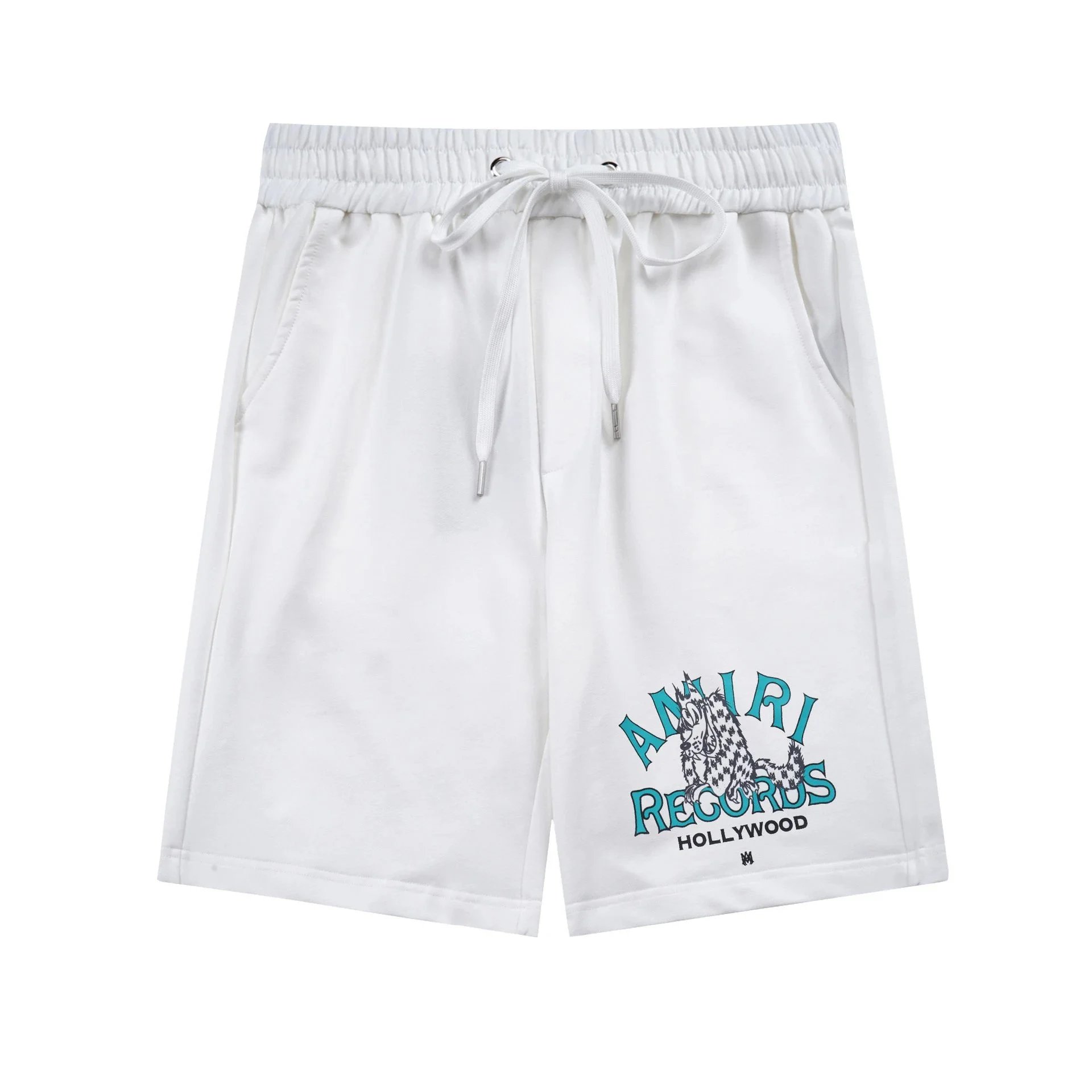 Amiri Vinyl Logo Drawstring Shorts Black - 19