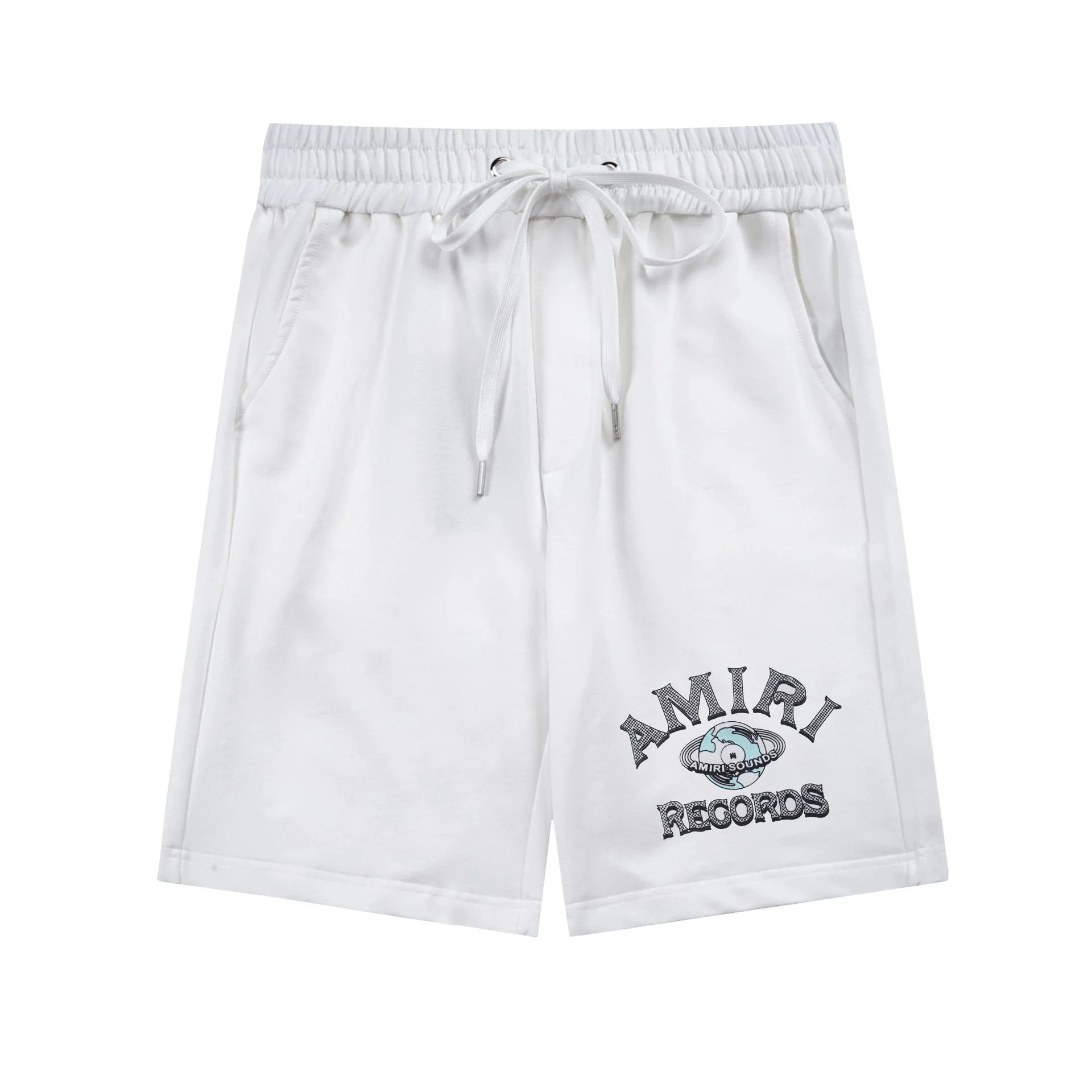 Amiri Vinyl Logo Drawstring Shorts Black - 23