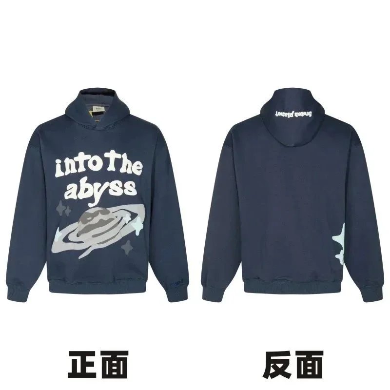 American Letter Retro Foam Print Hoodie photo 8