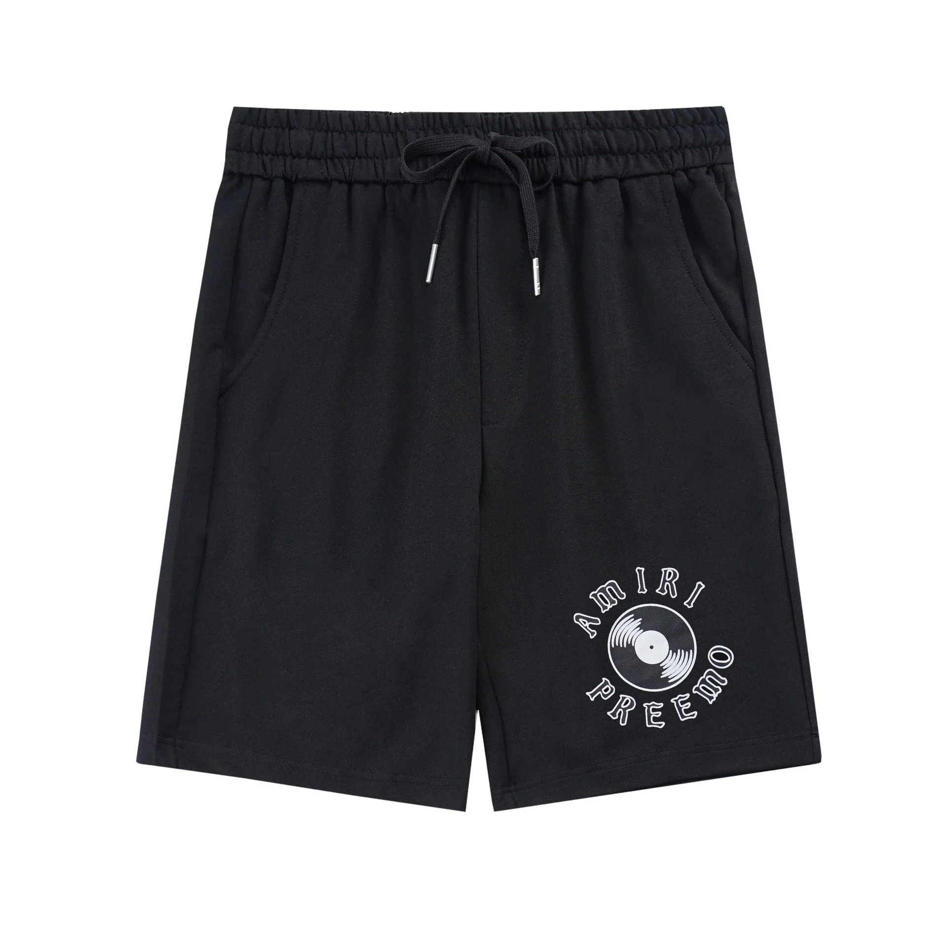 Amiri Vinyl Logo Drawstring Shorts Black - 16