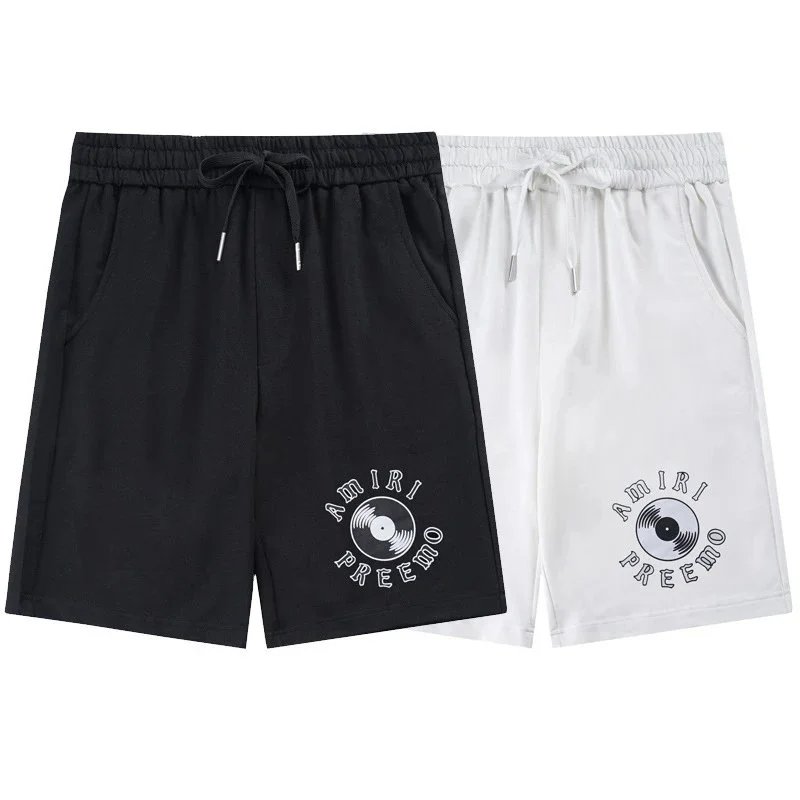 Amiri Vinyl Logo Drawstring Shorts Black - 13