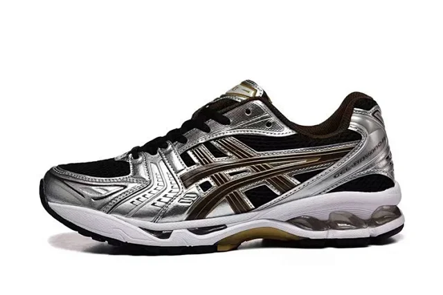 ASICS retro mesh running sneakers with metallic overlays product detail image 8