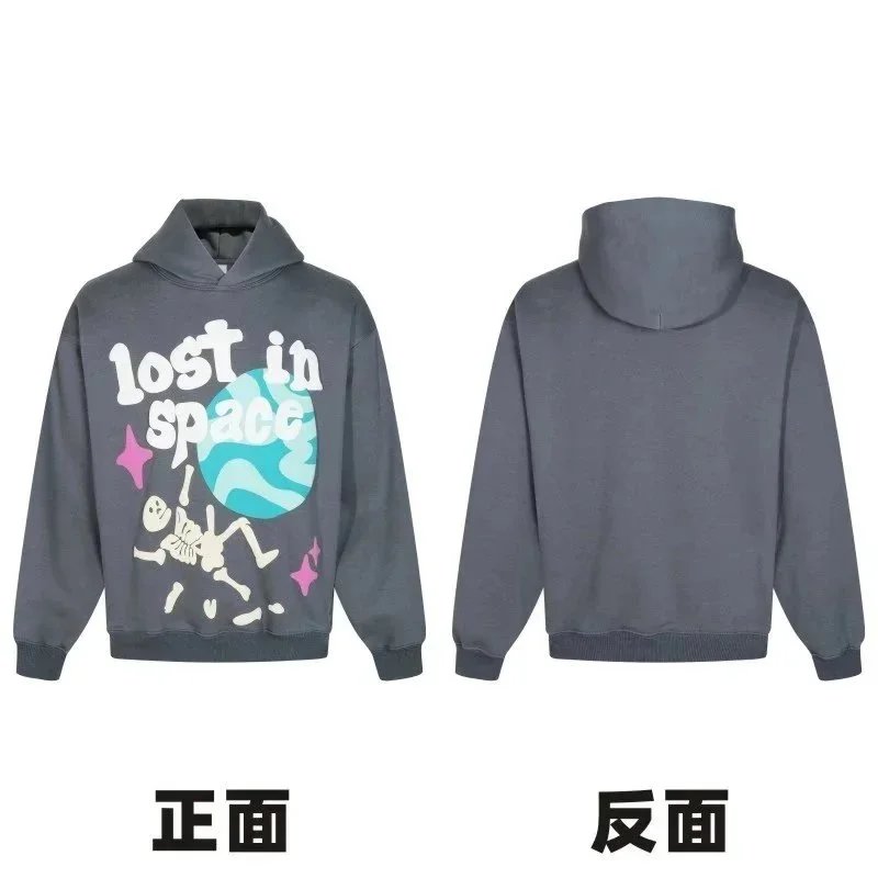 American Letter Retro Foam Print Hoodie photo 5