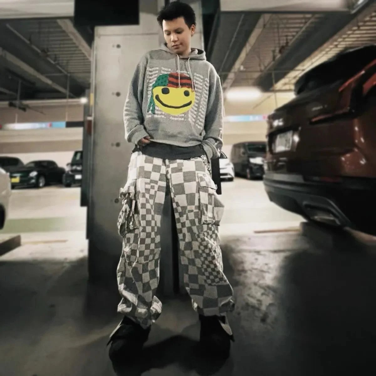 Gallery Dept Cotton Wreath Print Sweatpants Gray - 21