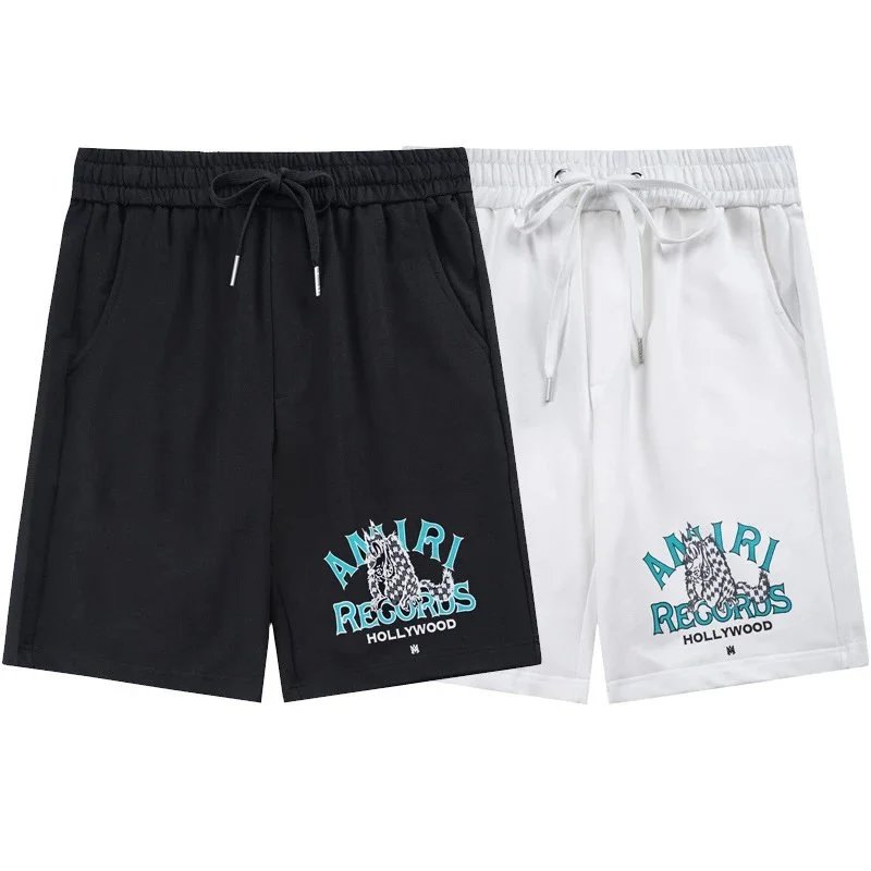 Amiri Vinyl Logo Drawstring Shorts Black - 18