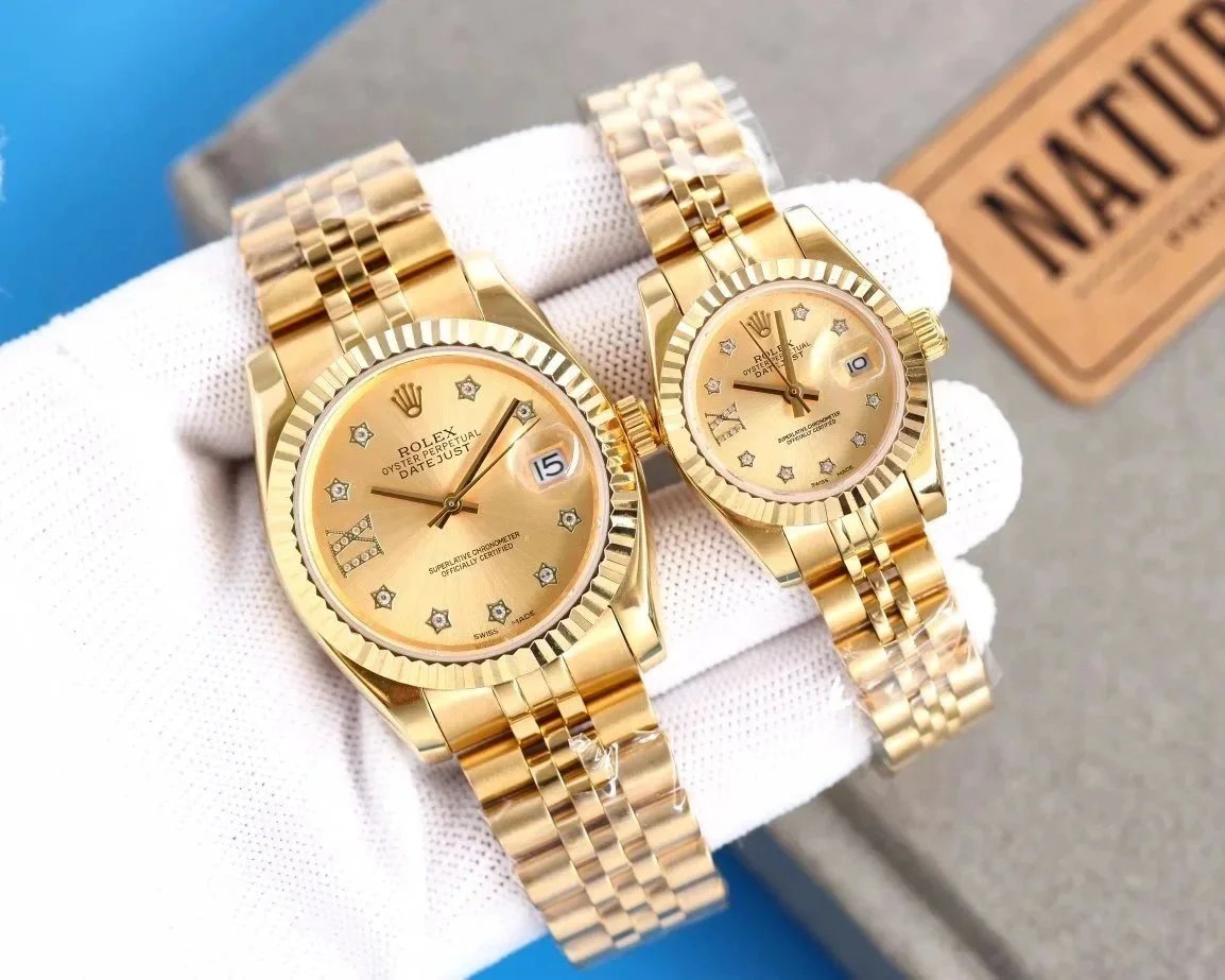 Rolex Datejust Gold Dial Diamond Bezel Mechanical Watches Mechanical Watch - 3