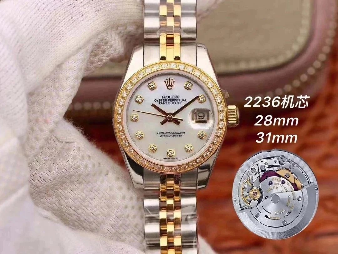 Rolex Datejust Gold Dial Diamond Bezel Mechanical Watches Mechanical Watch - 5