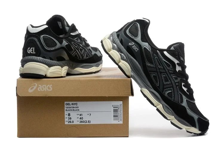 Asics Gel-Kayano 14 Black Ice Gray Running Shoes - 3