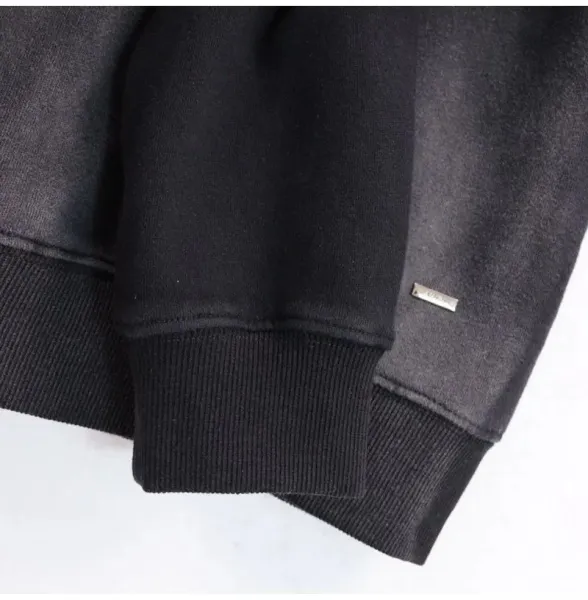 Amiri Logo Embroidered Black Hoodie - 16