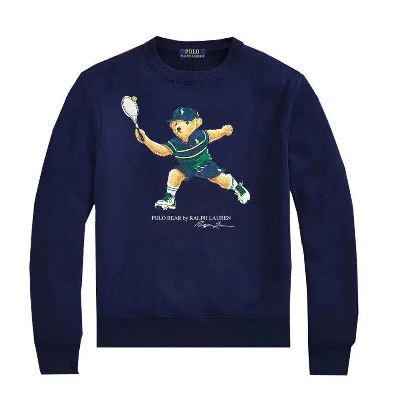 Polo Ralph Lauren Polo Bear Graphic Heather Gray Hoodie - 15