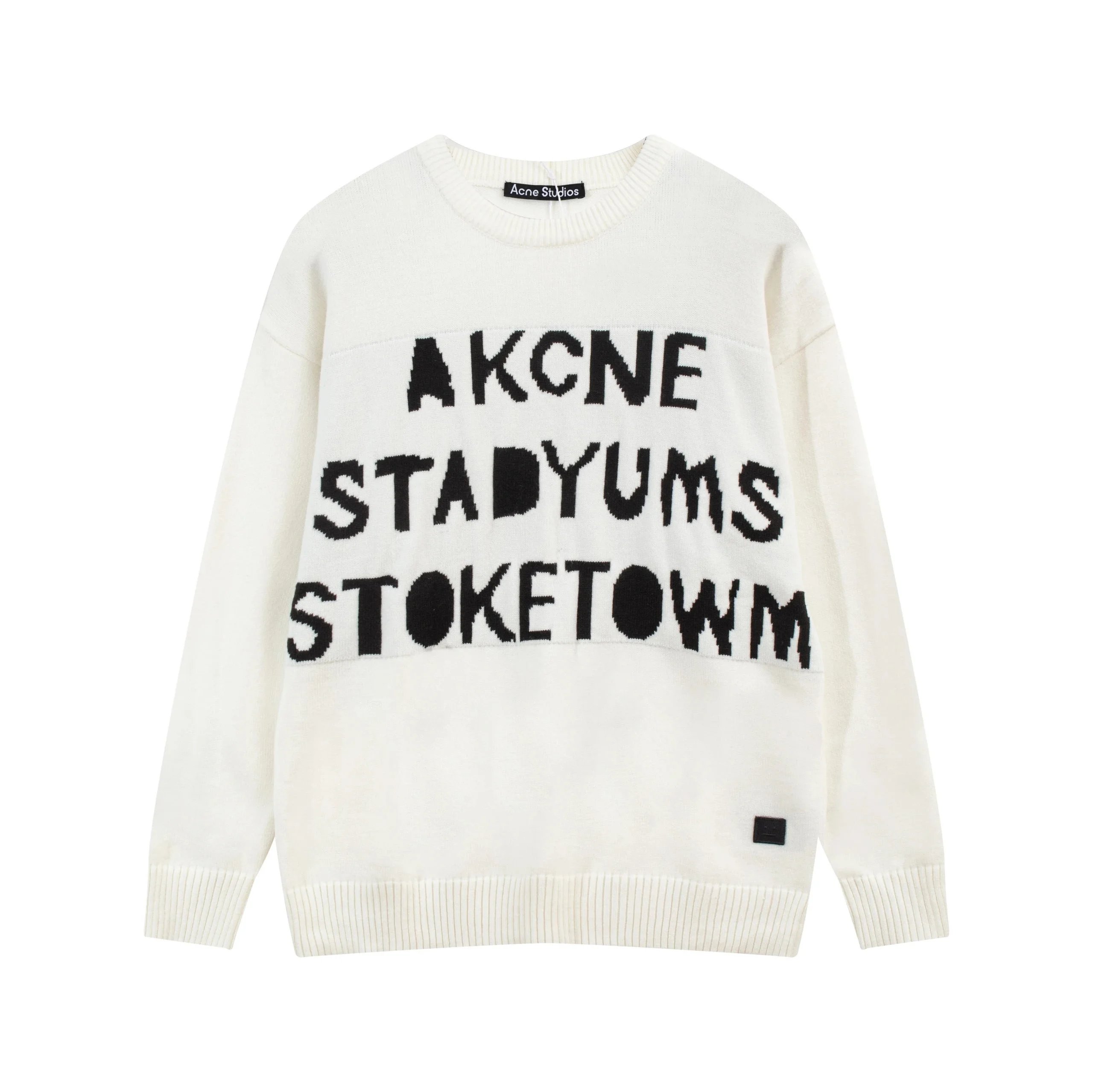 Cole Buxton CB Logo Knit Sweater Black - 12