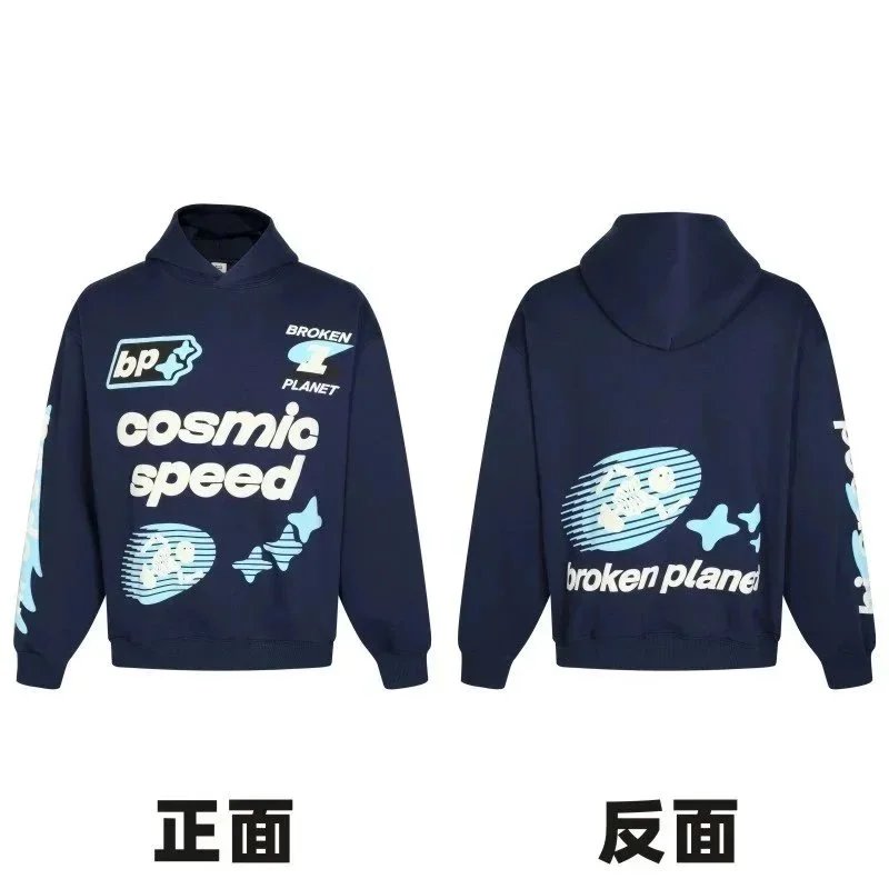 American Letter Retro Foam Print Hoodie photo 7