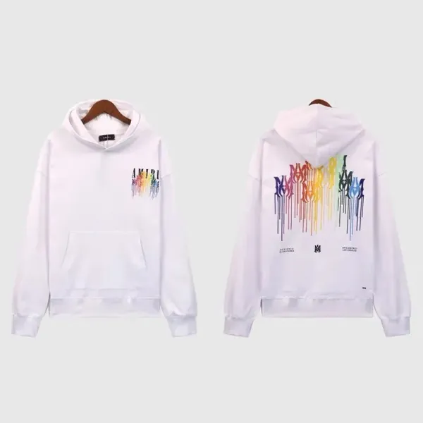 Amiri Logo Embroidered Black Hoodie - 42