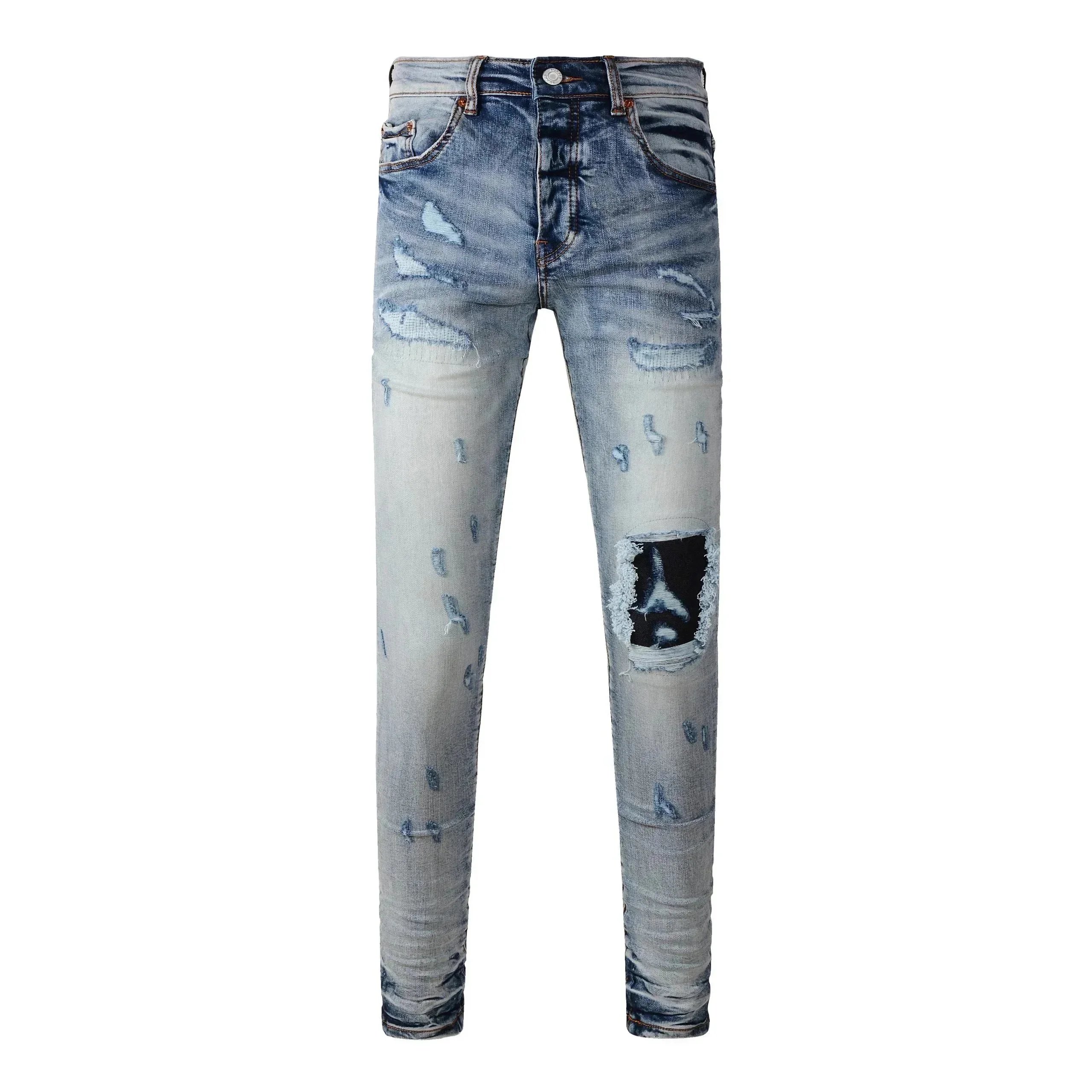 Philipp Plein Metallic Silver Distressed Skinny Jeans - 11