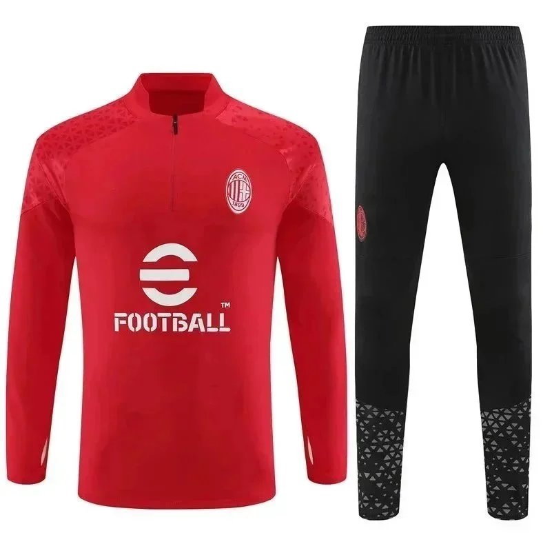 Design Performance Tracksuit Set White/Black with Light Blue Accents Activewear - 5