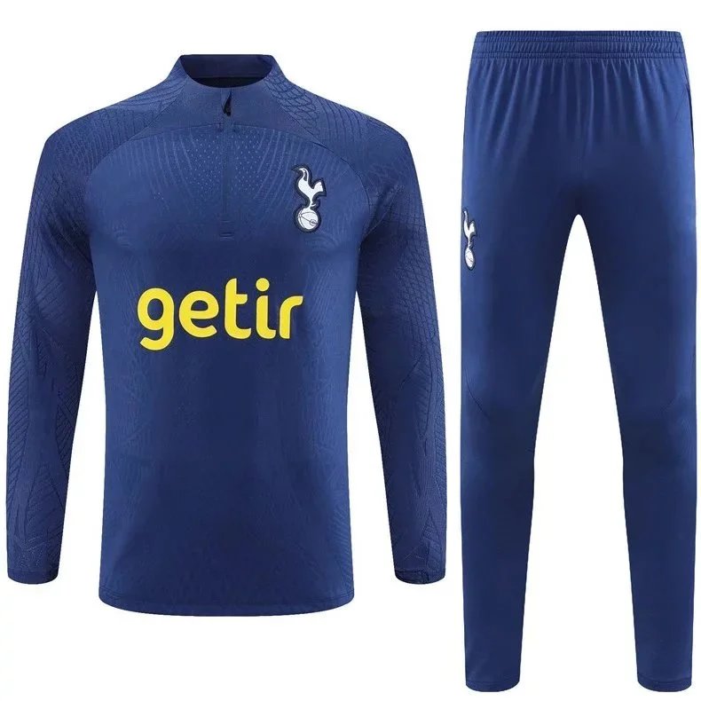 Design Performance Tracksuit Set White/Black with Light Blue Accents Activewear - 43